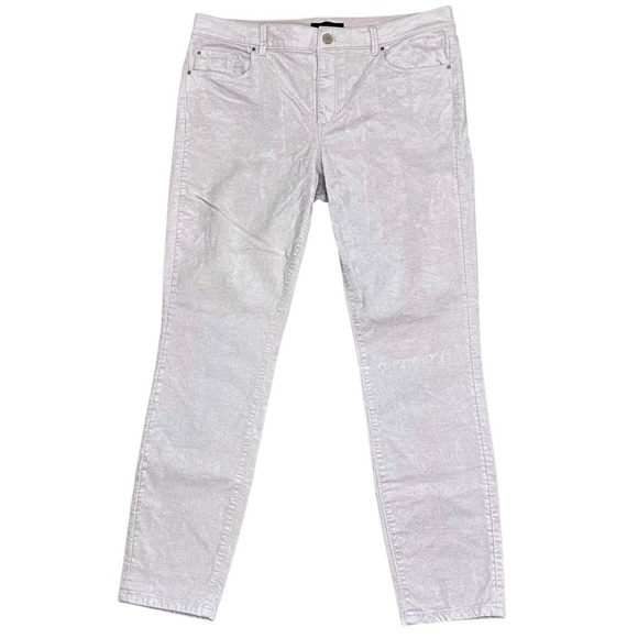 Ann Taylor Sculpting Mid-Rise Velvet Skinny Jeans Size 12 - Picture 5 of 13